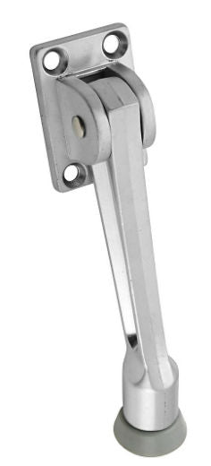 National Hardware® N273-557 Kick Down Door Stop, 5", Satin Chrome