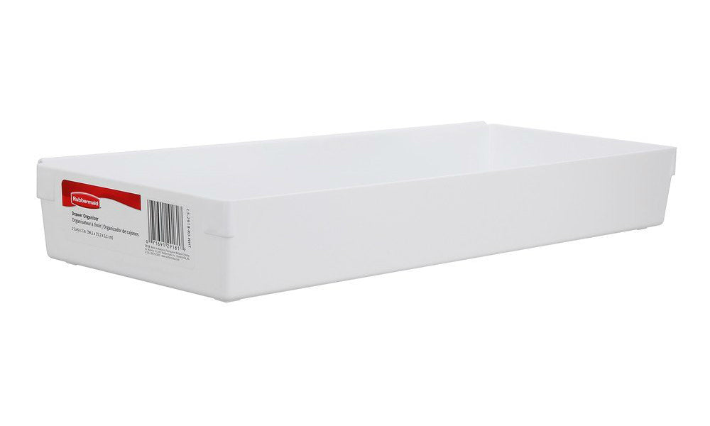 Rubbermaid® 2918-RD-WHT Plastic Drawer Organizer, White, 15 x 6 x 2 –  Toolbox Supply