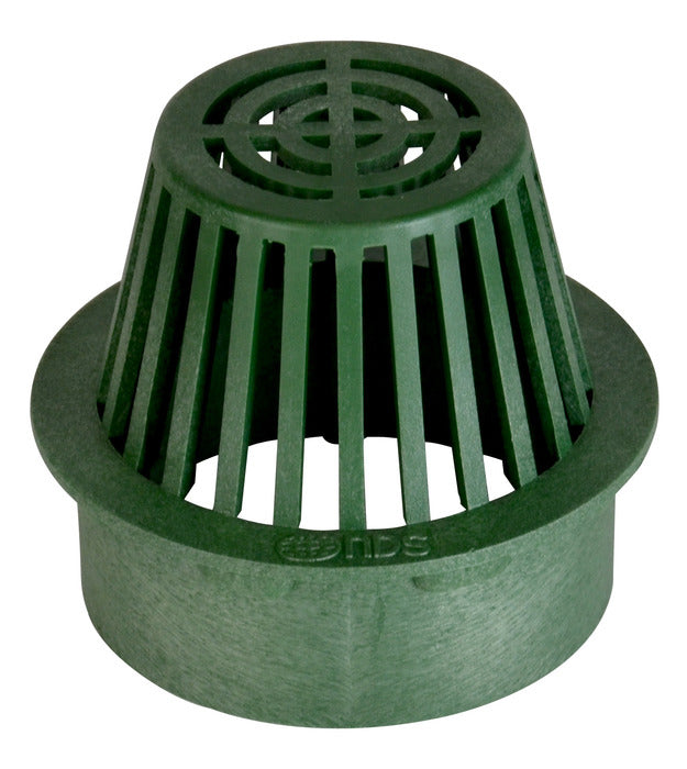 NDS 80 Flat Top Structural Foam Polyolefin Atrium Grate, 6", Green