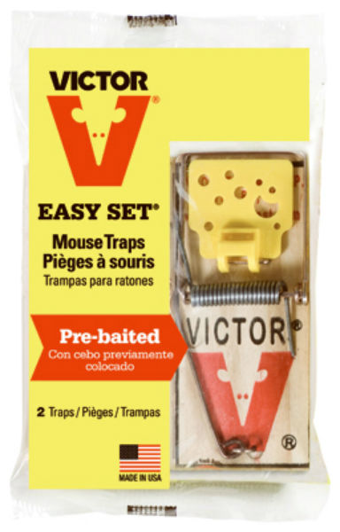 Victor® M035 Easy Set® Wood Based Mouse Trap, 2-Pack