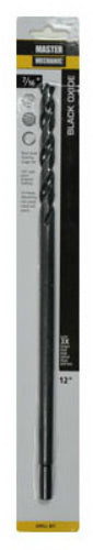 Master Mechanic 287105 Black Oxide Extra Length Drill Bit, 7/16" x 12"