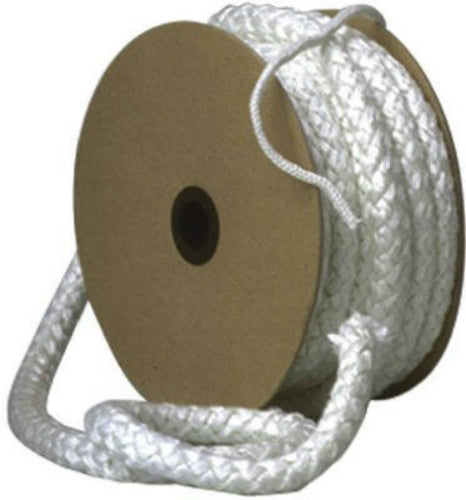 Imperial GA0169 Replacement Fiberglass Gasket Rope, 3/8" x 150', White