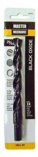 Master Mechanic 287703 High Speed Steel Black Oxide Drill Bit, 29/64" x 5-5/8"