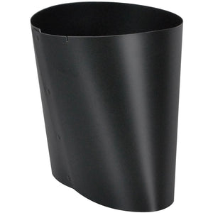 Imperial BM0037 Oval to Round Connector, 6", Black