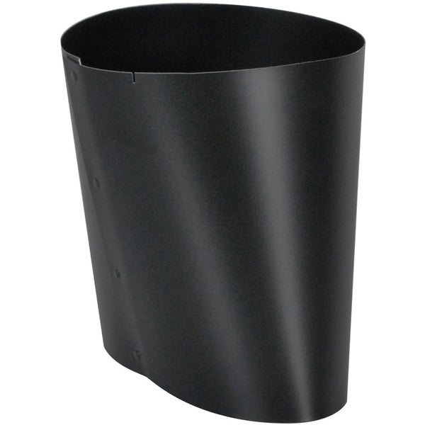 Imperial BM0037 Oval to Round Connector, 6", Black