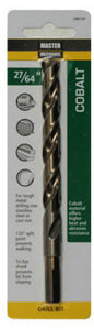 Master Mechanic 288164 Jobber Length Cobalt Drill Bit, 27/64" x 5-3/8", Steel