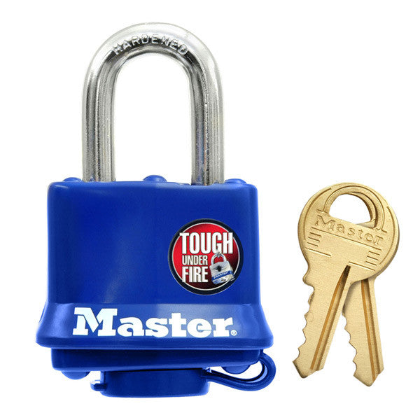 Master Lock 312D Weatherproof Laminated Padlock, 1-1/2"