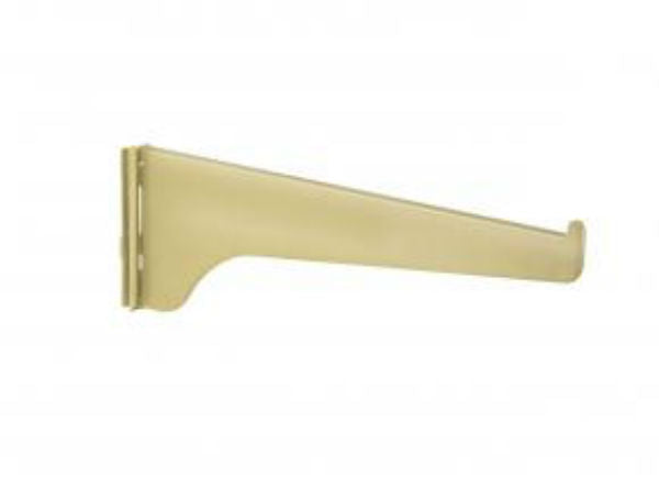 Knape & Vogt® 180BR12 Brass Shelf Bracket, 180-Series, 12'', 5/8" Width