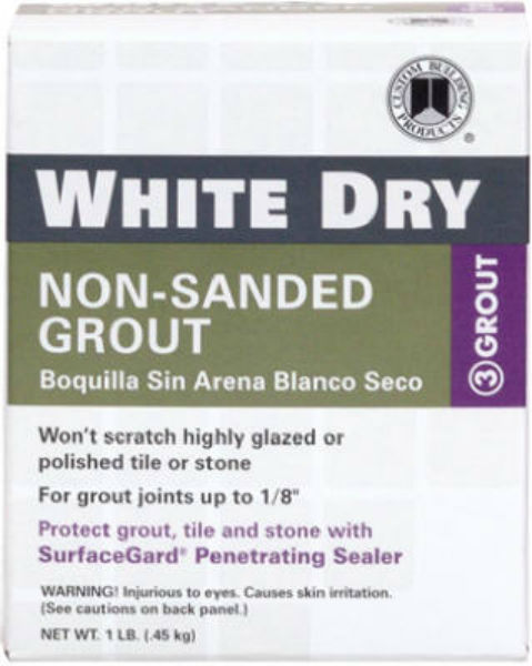 Custom®  WDG1-6 White Dry Non-Sanded Grout, 1 Lb
