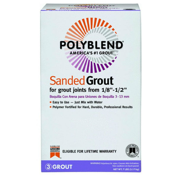 Polyblend® PBG117-4 Sanded Tile Grout, #11 Snow White, 7 Lbs