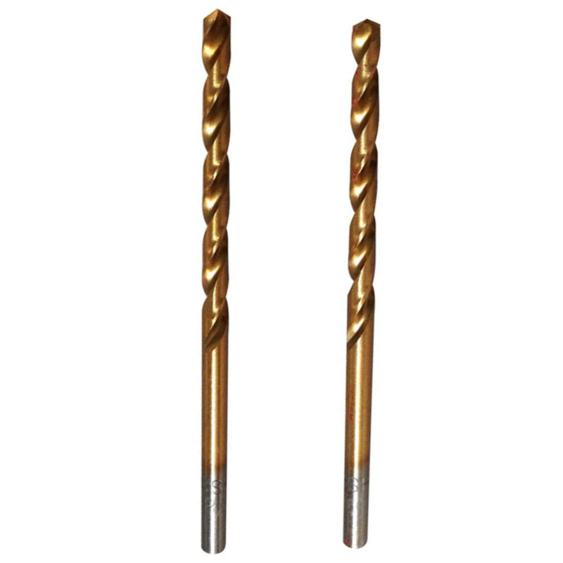 Master Mechanic 293498 Titanium Coated Drill Bit, 1/8" x 2-3/4", 2 Pack