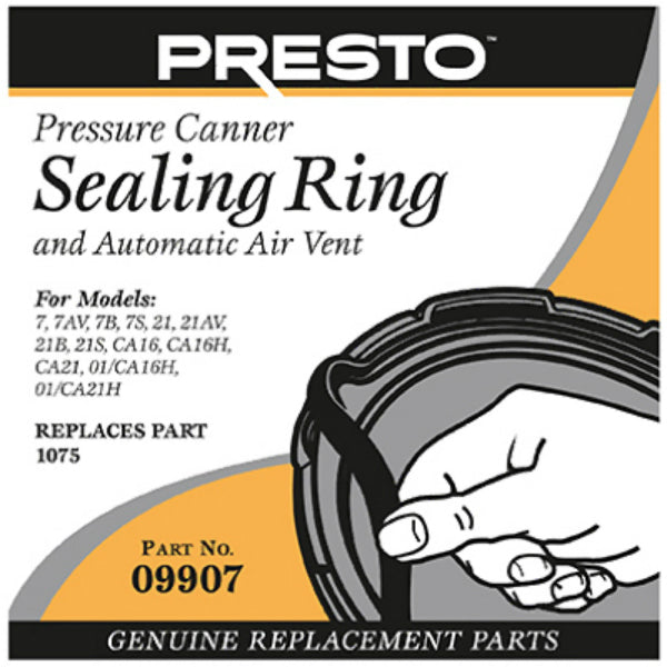Presto® 09907 Pressure Cooker Sealing Ring with Automatic Air Vent