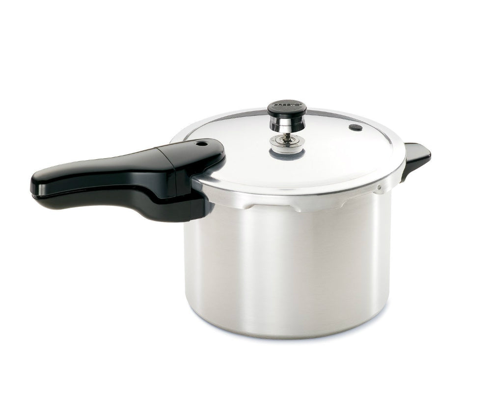 Presto® 01264 Aluminum Pressure Cooker with Safety Air Vent/Cover Lock, 6-Qt