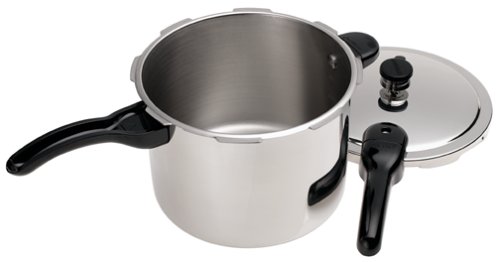 Presto® 01264 Aluminum Pressure Cooker with Safety Air Vent/Cover Lock, 6-Qt