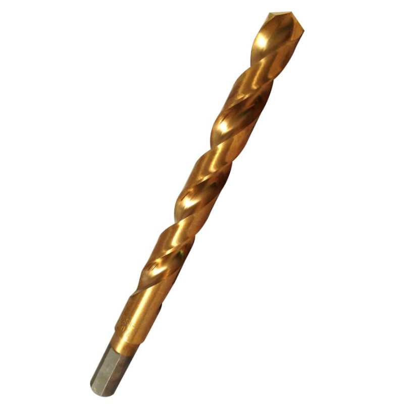 Master Mechanic 294769 Titanium Coated Drill Bit, 3/8" Shank, 7/16" x 5-1/2"