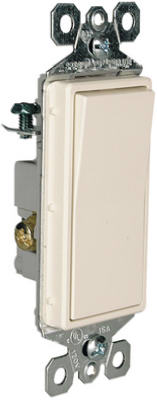 Pass & Seymour Premium Decorator Switch, 15A, Light Almond