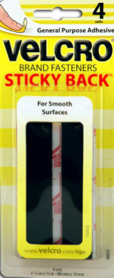 Black Sticky Back Strip 3-1/2" X 3/4"