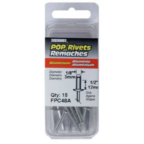 Surebonder® FPC48A Long Aluminum Rivet, 1/8" Dia., 15-Pack