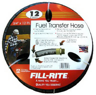 Fuel Pump Hose With Static Wire 3/4" x 12'