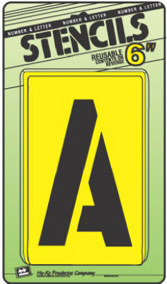 Hy-Ko ST-6 Letter & Number Stencil Set, 6"