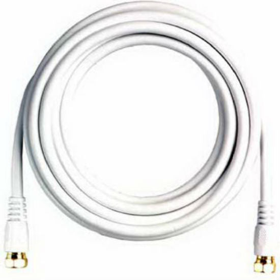 RCA VH603WHN Digital Coaxial Cable with Screw-on F Connectors, White, 3'
