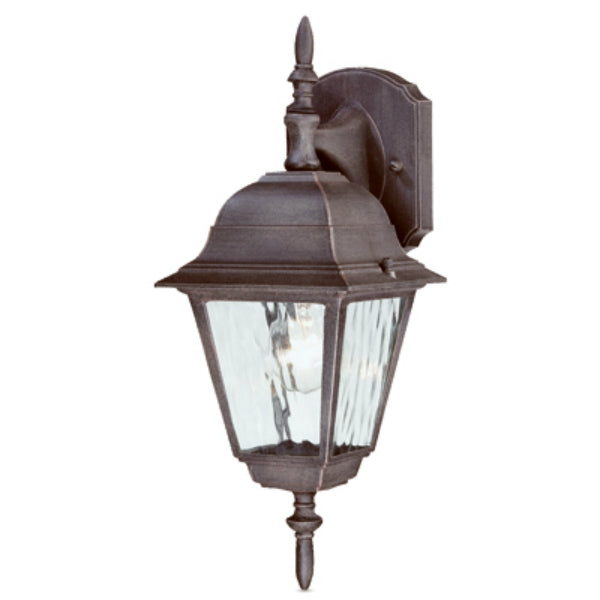 Westinghouse 67851 Single Light Outdoor Wall Lantern, Textured Rust Patina