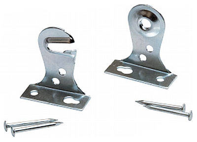 Newell LRSOUTBRACKETD Outside Mount Window Shade Brackets, Chrome Finish, Pair