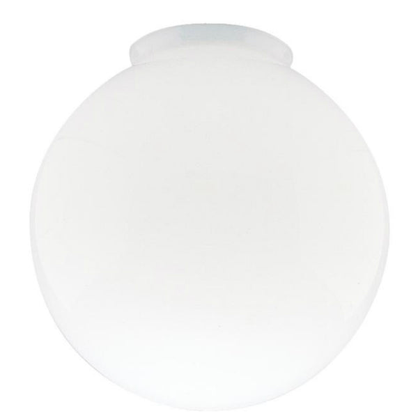 Westinghouse 85570 Handblown Gloss White Glass Globe, 6"