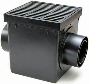 NDS 900BKIT Double Outlet Catch Basin Kit, 9" x 9"