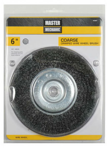 Master Mechanic 307025 Coarse Crimped Wire Wheel, 6"