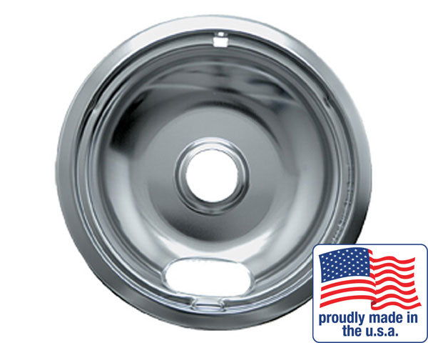 Range Kleen® 102-AM Universal Drip Pan, "A" Series, 8", Chrome