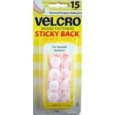 STICKY BACK COIN WHITE 5/8"