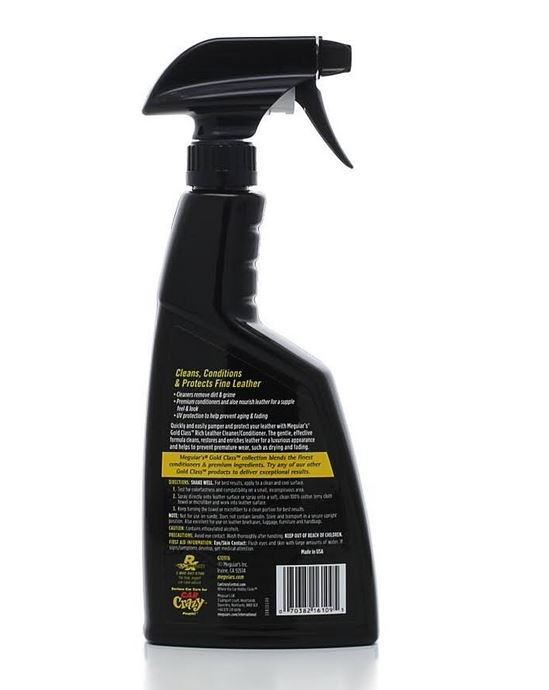 Meguiar's® G10916 Gold Class™ Rich Leather Cleaner & Conditioner Spray, 16 Oz