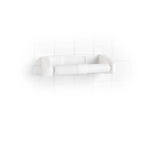 Homz® 22980302.12 Self-Gluing Toilet Tissue Holder, White