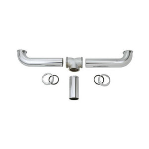 Master Plumber 320-736 2-Bowl Center Outlet Drain, 1-1/2", Chrome Plated