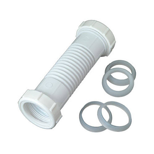 Master Plumber 321-505 Flexible Lavatory/Kitchen Drain Coupling, White