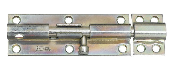 National Hardware® N162-388 Heavy-Duty Barrel Bolt, 6'', Zinc Plated