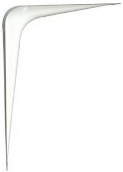 National Hardware® N218-958 Steel Shelf Bracket, 10" x 12", White