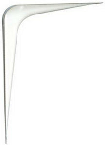 National Hardware® N218-958 Steel Shelf Bracket, 10" x 12", White