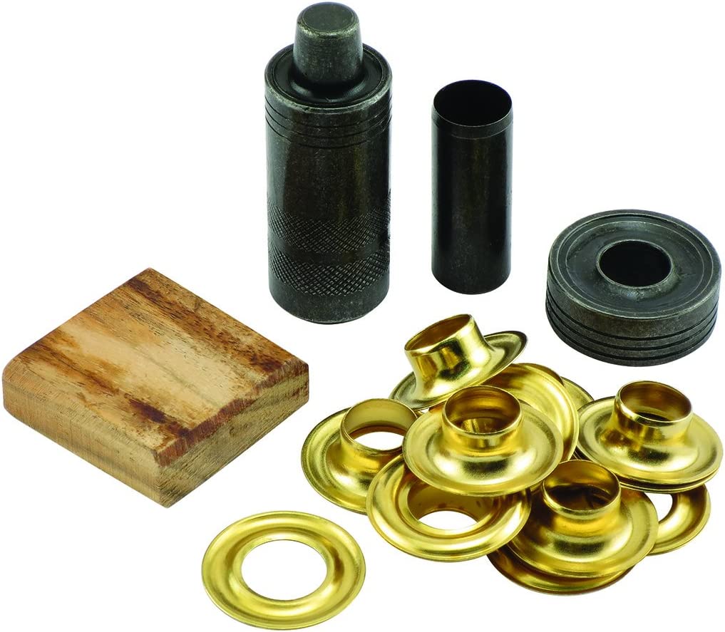 General Tools 71264 Utility Grommet Kit w/ 12 Solid Brass Grommets, 1/2"