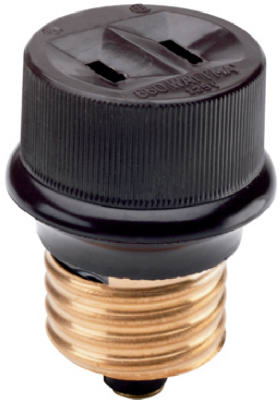 Pass & Seymour Lampholder Adapter, 660W, 125V, Brown