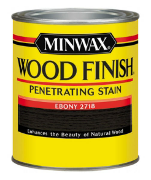 Minwax® 70013 Wood Finish™ Penetrating Wood Stain, Ebony (2718), 1 Qt