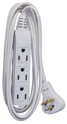 Master Electrician 03517ME Low Profile Extension Cord, 13A, 16/3 SPT-2, 6', White