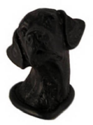 Anne At Home AH-44-736 Labrador Knob, Black/Chocolate