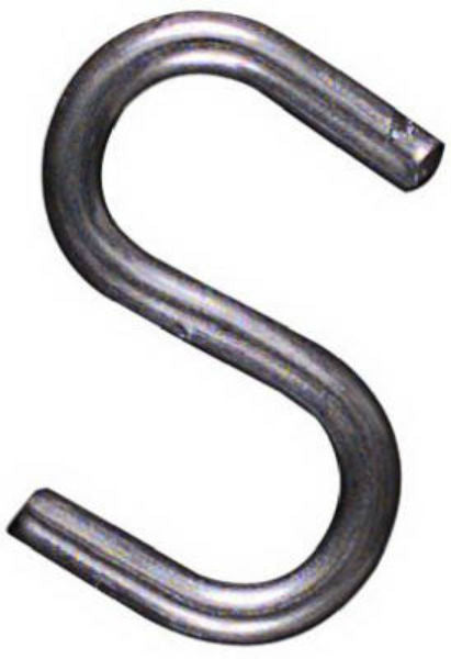 National Hardware® N121-525 Heavy Open S-Hook, Zinc Plated Steel, 3/4"