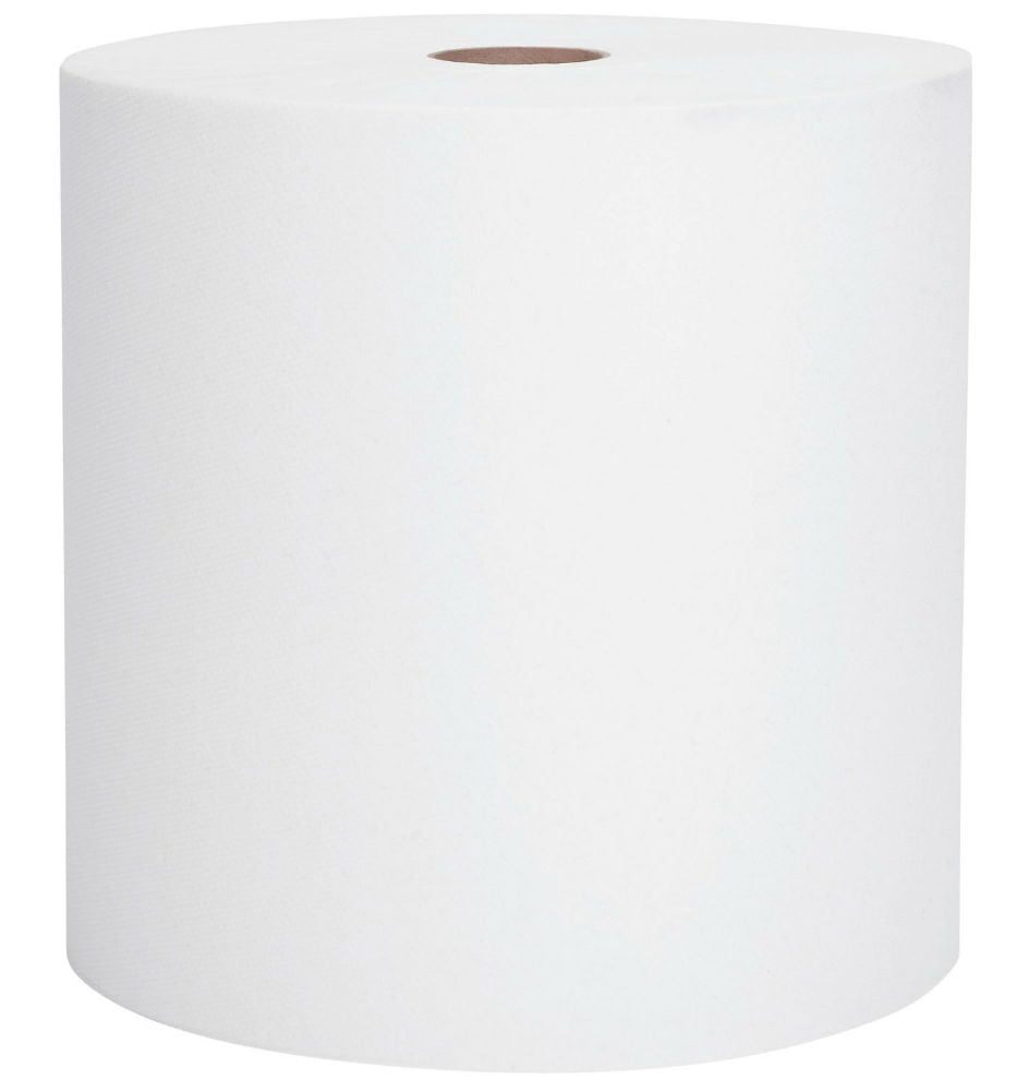 Scott® 02068 Hard Roll Paper Hand Towel, White, 1-Ply, 8" x 400', 12-Pack