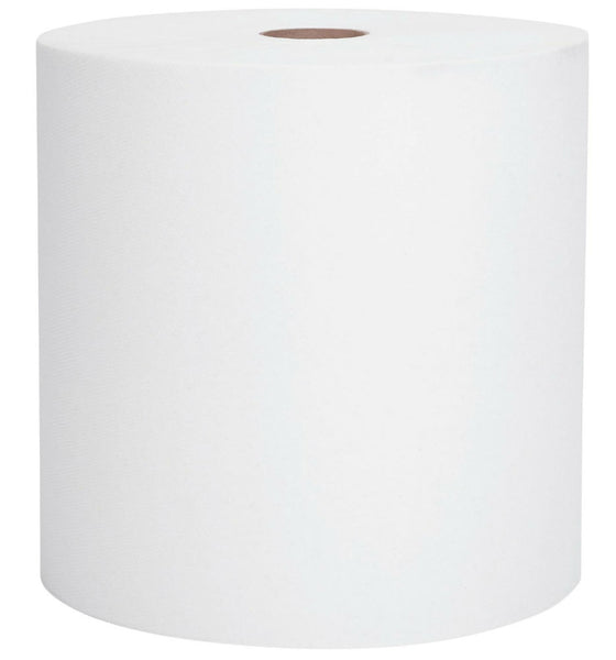 Scott® 02068 Hard Roll Paper Hand Towel, White, 1-Ply, 8" x 400', 12-Pack