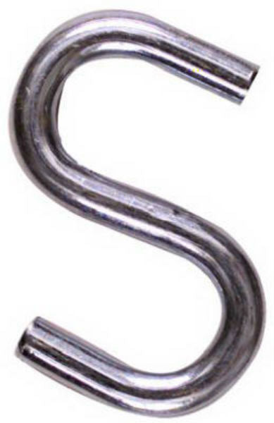 National Hardware® N273-433 Heavy Open S Hook, 2-1/2", Zinc Plated Steel
