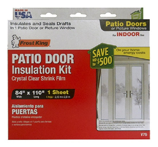 Frost King V76H Indoor Shrink Window Kit, 84" x 110"