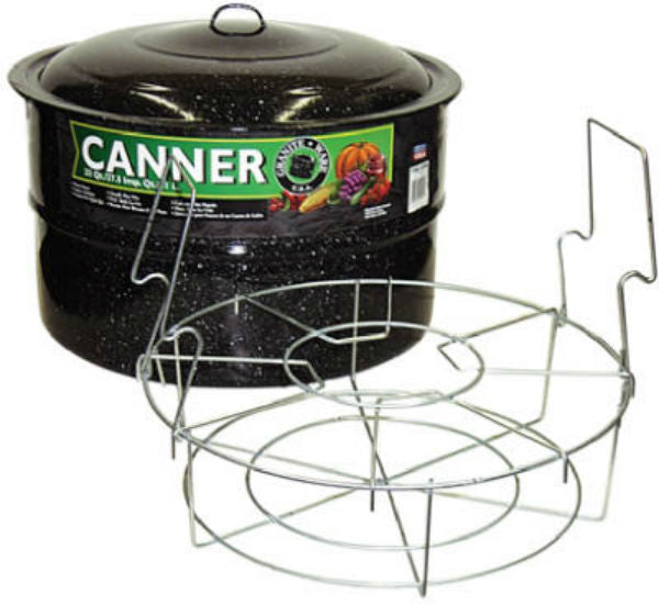Granite-Ware® 0709 Porcelain-On-Steel Cold Pack Canner with Jar Rack, 33 Qt
